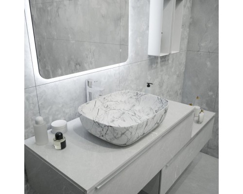 Раковина чаша Maretti FL13NS25-740MR, белый мрамор