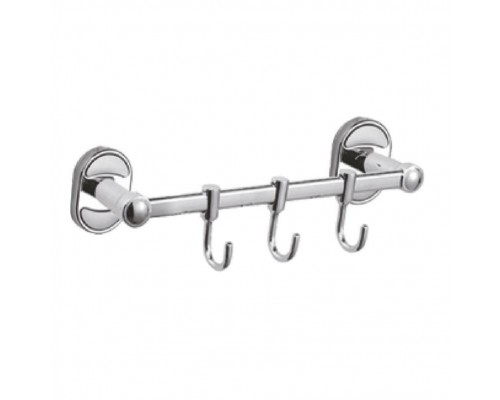 Планка с крючками для полотенец D-Lin D289700-3, хром