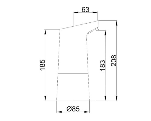 Дозатор для мыла FRAP F408, белый
