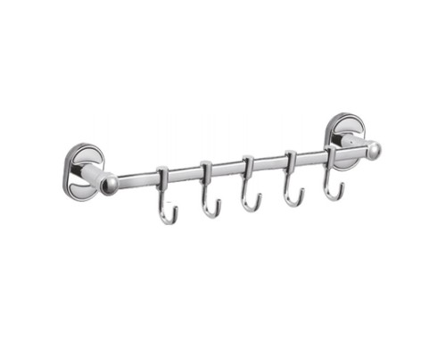 Планка с крючками для полотенец D-Lin D288700-5, хром