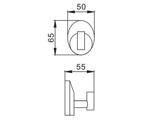 Крючок для ванной комнаты FRAP F1605-1, хром