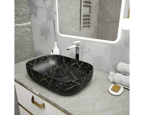 Раковина чаша Maretti FL13NS66-560MR, черный мрамор
