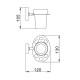 Стакан для ванной комнаты D-Lin D211700, хром