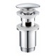 Донный клапан для раковины с переливом Maretti AC19P65015, хром