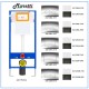 Инсталляция для подвесного унитаза Maretti AC11P4534, без клавиши