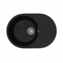 Кухонная мойка Practik PR-M-610-004 (без сифона), черный оникс