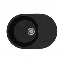 Кухонная мойка Practik PR-M-610-004 (без сифона), черный оникс