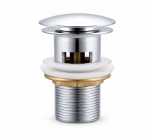 Донный клапан с переливом Frap F65-4, хром