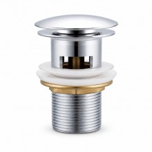 Донный клапан с переливом Frap F65-4, хром