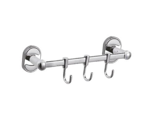 Планка с крючками для полотенец D-Lin D288700-3, хром