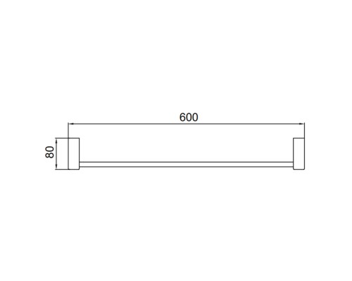Полотенцедержатель FRAP F30601-9, оружейная сталь