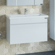 Тумба белый глянец 66,5 см Санта Марс 700216