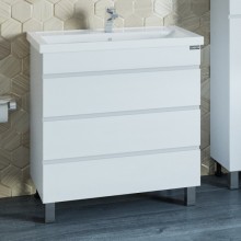 Тумба белый глянец 66,5 см Санта Марс 700215