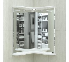 Зеркало угловое белый глянец Санта Аврора 116001