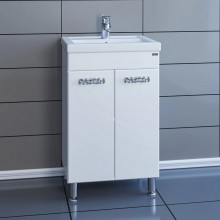 Тумба белый глянец 46,5 см Санта Ливерпуль 700107