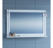 Зеркало 122x81,6 см белый глянец Санта Монарх 700206