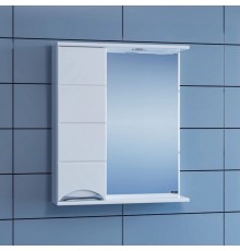 Зеркальный шкаф 60x72 см белый глянец Санта Родос 106015