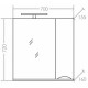 Зеркальный шкаф 70x72 см белый глянец Санта Сатурн 700274