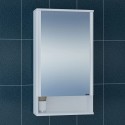 Зеркальный шкаф 50x90 см белый глянец R Санта Вегас 700177