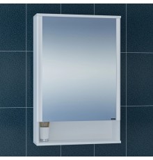 Зеркальный шкаф 60x90 см белый глянец R Санта Вегас 700178