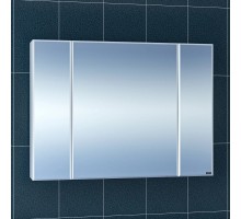 Зеркальный шкаф 97x73 см белый глянец Санта Стандарт 113012