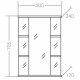 Зеркальный шкаф 50x70,5 см белый глянец Санта Герда 101018