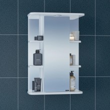 Зеркальный шкаф 50x70,5 см белый глянец Санта Герда 101018