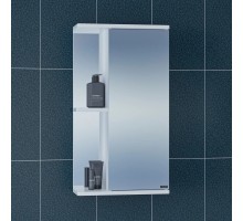 Зеркальный шкаф 41x70 см белый глянец Санта Ника 101081