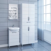 Комплект мебели белый глянец 46 см Санта Родос 206020 + YYUT45 + 101202