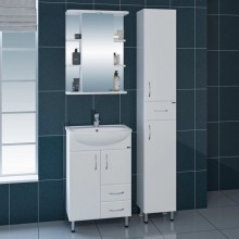 Комплект мебели белый глянец 55 см Санта Уют 201088 + YYUT55 + 101020