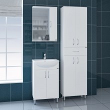 Комплект мебели белый глянец 51 см Санта Сити 201068 + YYUT50 + 101100