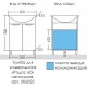 Комплект мебели белый глянец 60 см Санта Родос 206022 + GPACIYA60 + 106015