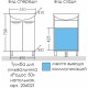 Комплект мебели белый глянец 51 см Санта Родос 206021 + YYUT50 + 106013