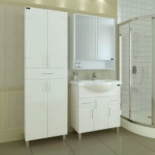 Комплект мебели белый глянец 81 см Санта Дублин 223008 + CLASSIC80 + 700180
