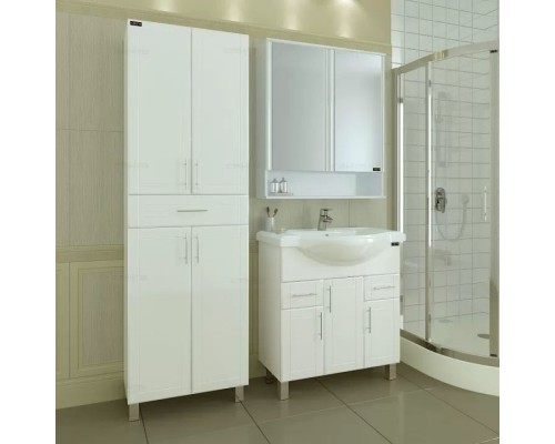 Комплект мебели белый глянец 81 см Санта Дублин 223008 + CLASSIC80 + 700180