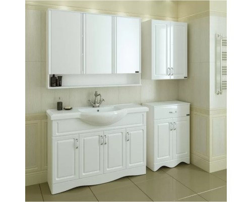 Комплект мебели белый глянец 121 см Санта Верона 700197 + CLASSIC120 + 700184