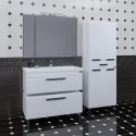 Комплект мебели белый глянец 100 см Санта Калипсо 217006LN + FOCTEP100 + 113013