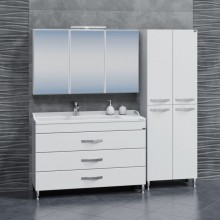 Комплект мебели белый глянец 120 см Санта Виктория 700137N + Sirius120 + 113020