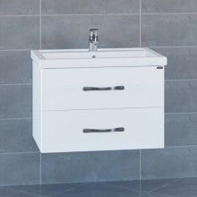 Тумба с раковиной белый глянец 71 см Санта Виктория 700125N + FOCTEP70