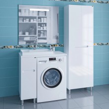 Комплект мебели белый глянец 90,5 см Санта Лондон 224027 + 900129 + 900123 + 900522