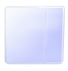 Зеркало-шкаф "Каре 80*80" с подсветкой, сенсор на зеркале