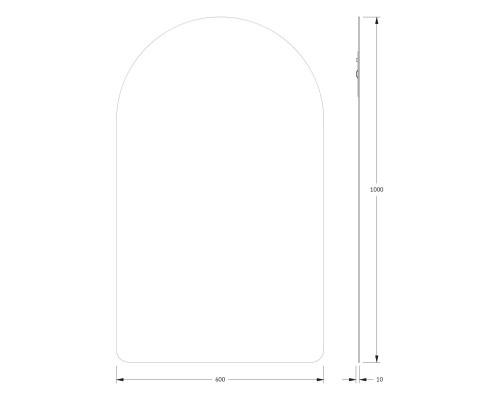 Зеркало настенное Primary EVOFORM 60x100 см, BY 0019