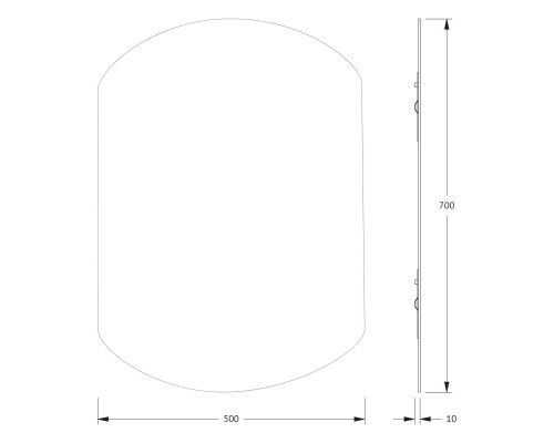 Зеркало настенное Primary EVOFORM 50x70 см, BY 0053