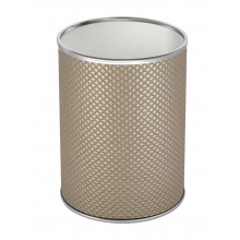 Ведро для мусора 3л открытое Geralis M-RBH-B Ромб темное, кант хром