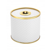 Салфетница Geralis S-PWG PUNTO белая, кант золото