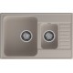 GranFest QUARZ (ECO-21К) Мойка 1.5-чаш+кр. 740*480 (песок)