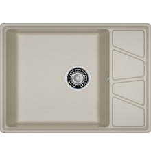 GRANFEST Мойка композит VERTEX, GF-V-680L, чаш+кр 680*500, топаз