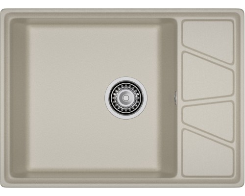 GRANFEST Мойка композит VERTEX, GF-V-680L, чаш+кр 680*500, топаз