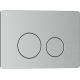 Кнопка смыва IBERICA BLANCA INOX-O нержавеющая сталь, хром матовый (IB.B081.003.002)