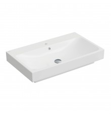 Раковина Strati, 80х48,5 см, прямоугольная, белый глянец, BERGES